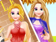 Modello della rivista di moda Rapunzel