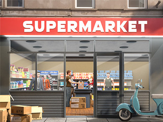 Simulatore del direttore del supermercato